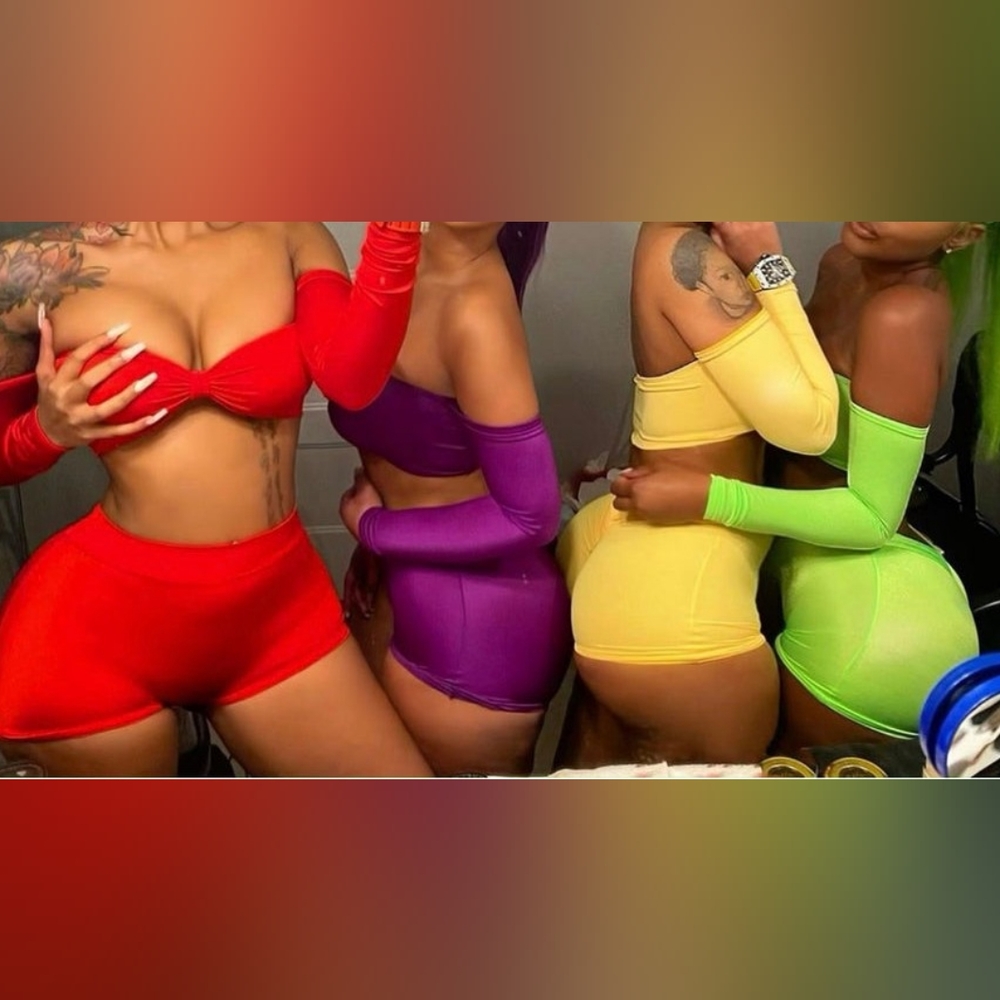 RED BARTENDER EXOTIC OUTFIT CUSTOM MADE RAVE OUTFIT stripper outfit
